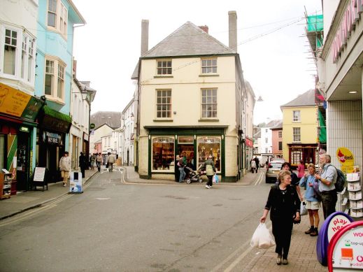 Shops in Brecon. Source: Wikimedia Commons